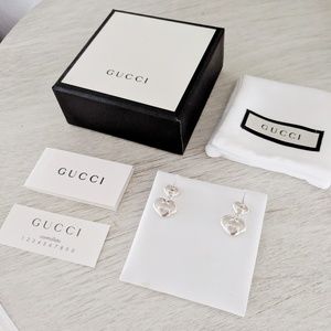 New Authentic Gucci Logo Earrings